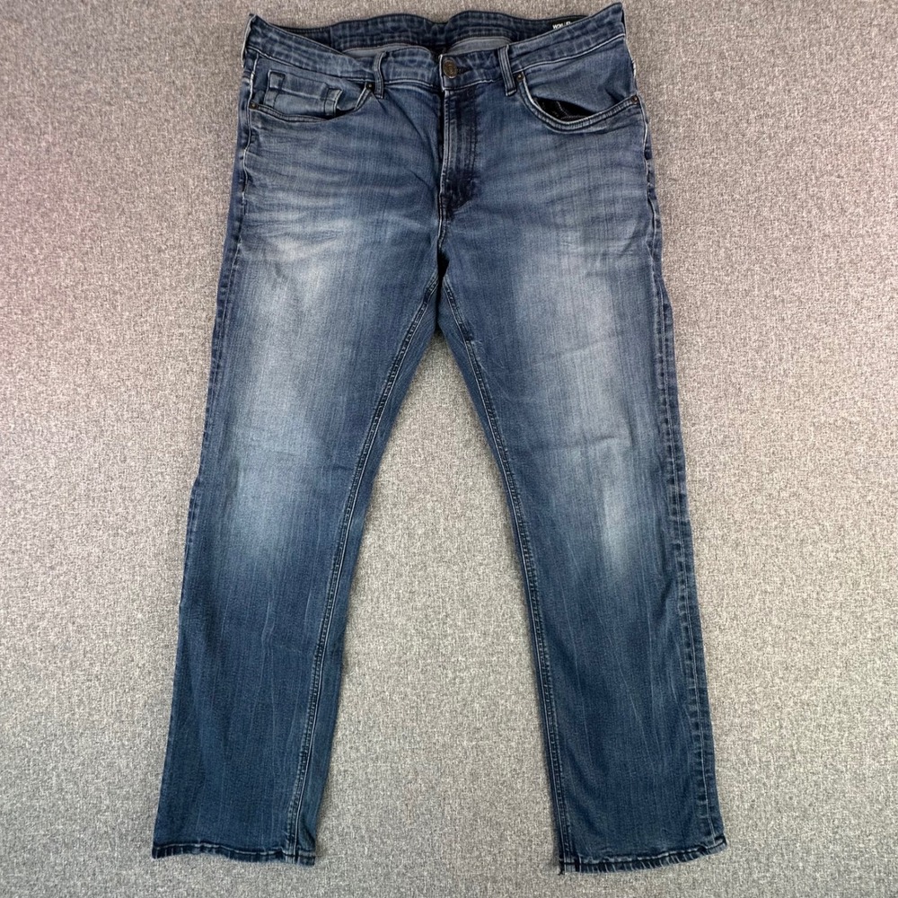 Buffalo Jeans Mens 36 Bronco-X Blue Athletic Fit Stretch Medium Wash Denim